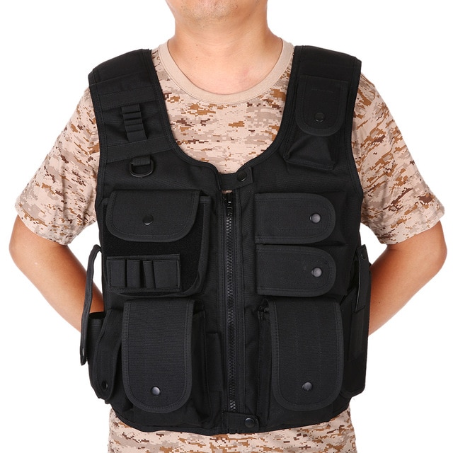 Men's Outdoor Hunting Vest Adjustable Combat Training Vest with