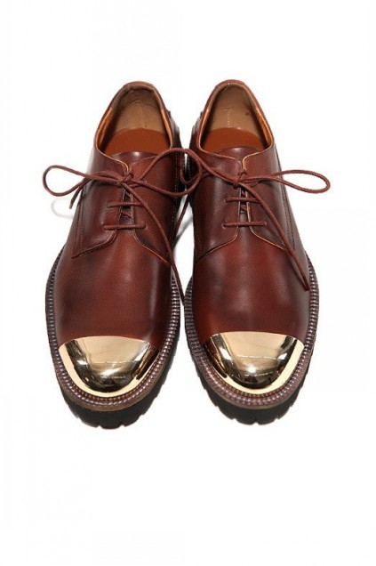 MEN's Corner :: Shoes :: Oxford :: Metal Cap Leather Mens Lace Up