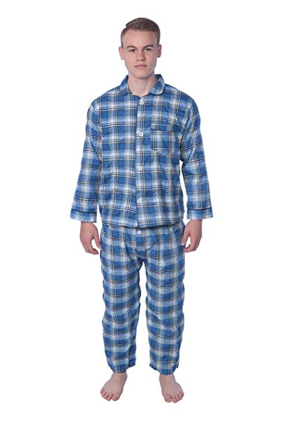 JAMES FIALLO Mens Pajamas Set, Shirt & Matching PJ Pants, 100