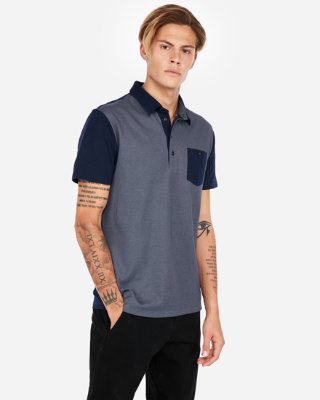 Double Faced Performance Polo Shirt | Express