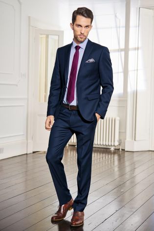 Signature Bright Blue Slim Fit Suit: Jacket from Next | Hubby's suit