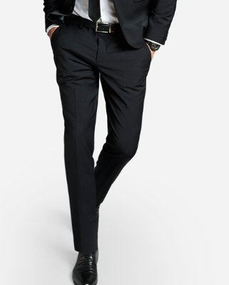 Extra Slim Black Performance Stretch Wool-blend Suit Jacket | Express