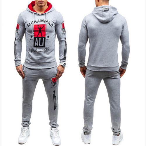 2019 Muscle Brothers Mens Sportswear Sweatshirts Army Camo Set Long
