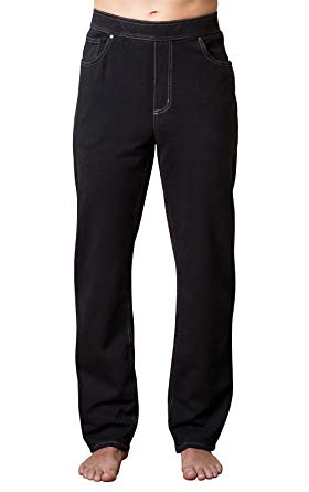 PajamaJeans Men's Straight Leg Knit Denim Jeans at Amazon Men's