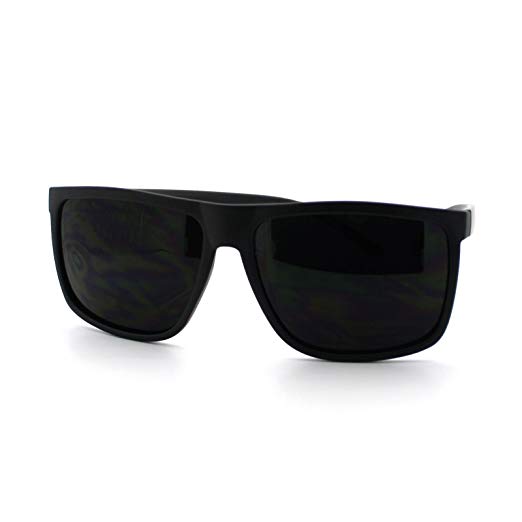 Amazon.com: Super Dark Black Lens Men's Sunglasses Classic Square