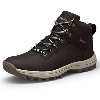 Amazon.com | Lapens Men's Winter Boots Waterproof Leather Outdoor