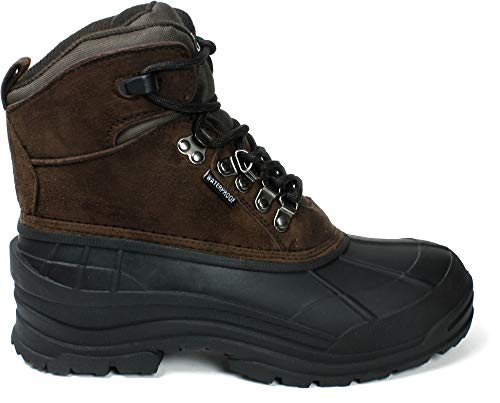 Amazon.com | LABO Men's Snow Boots Waterproof Insulated Lace UP-103