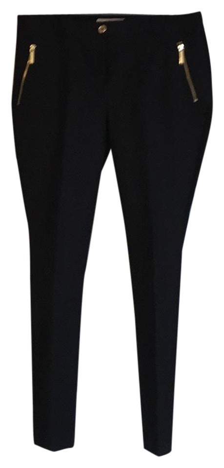 Michael Kors Black with Gold Accents Qs53b752ue Pants Size 10 (M, 31