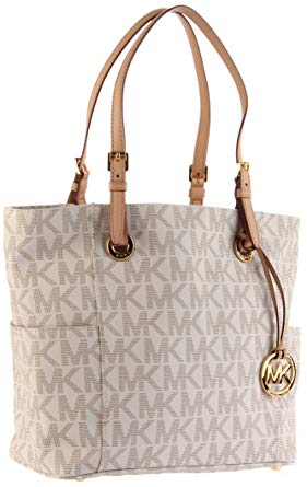MICHAEL Michael Kors Signature Tote, Vanilla, one size: Handbags