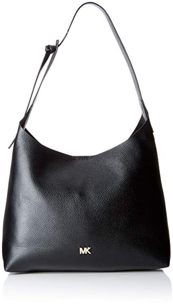 MICHAEL Michael Kors Junie Medium Leather Shoulder Bag - Black
