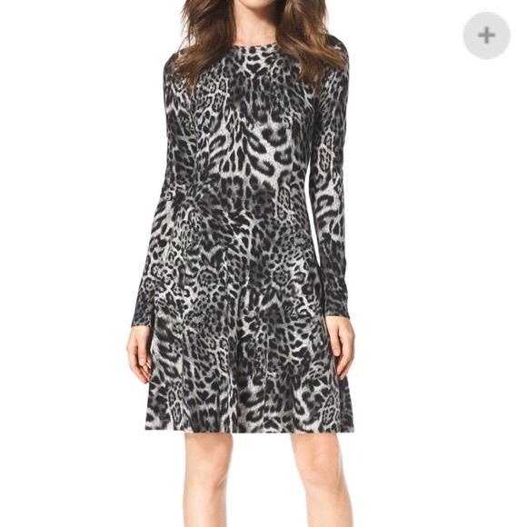 MICHAEL Michael Kors Dresses | Leopard Print Sweater Dress | Poshmark