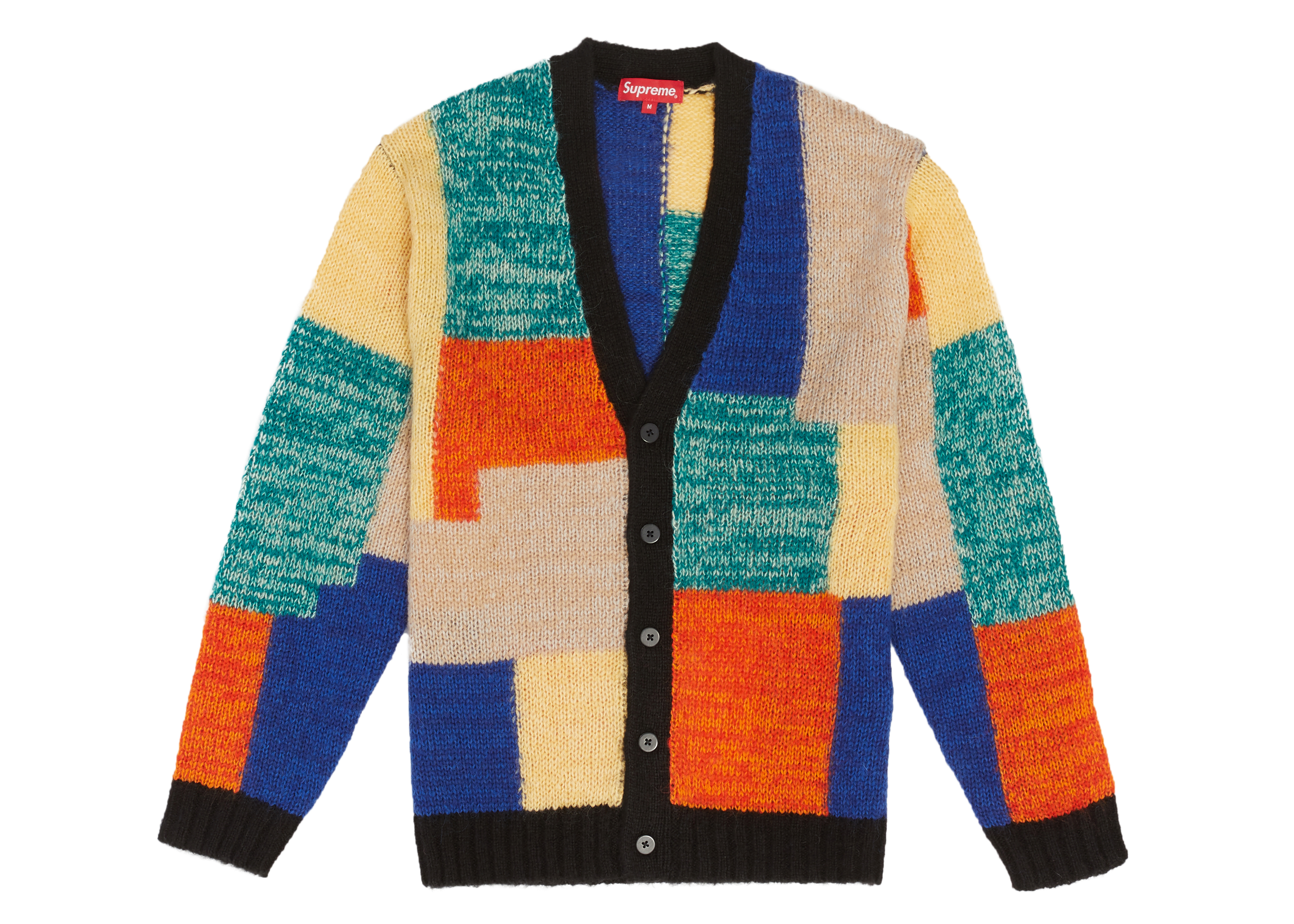 Supreme Patchwork Mohair Cardigan Multicolor - SS19