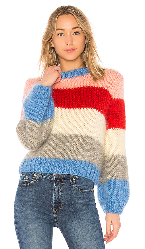Ganni The Julliard Mohair Sweater in Block Color | REVOLVE