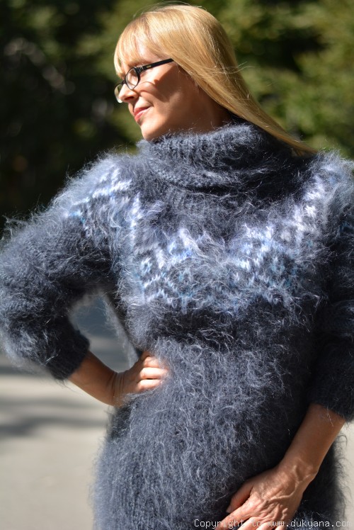 Icelandic mohair sweater in steel gray Limited edition/limited1
