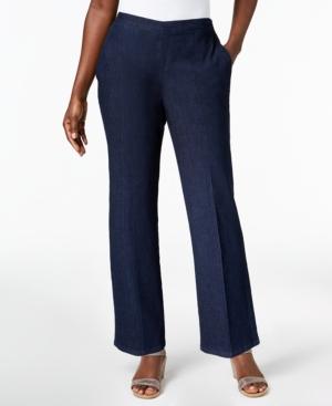 Alfred Dunner Montego Bay Denim Pull-on Pants | LookMazing