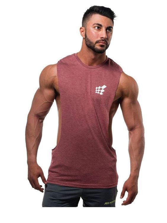 Muscle Cut Stringer Workout T-shirt Muscle Tee Bodybuilding Tank Top