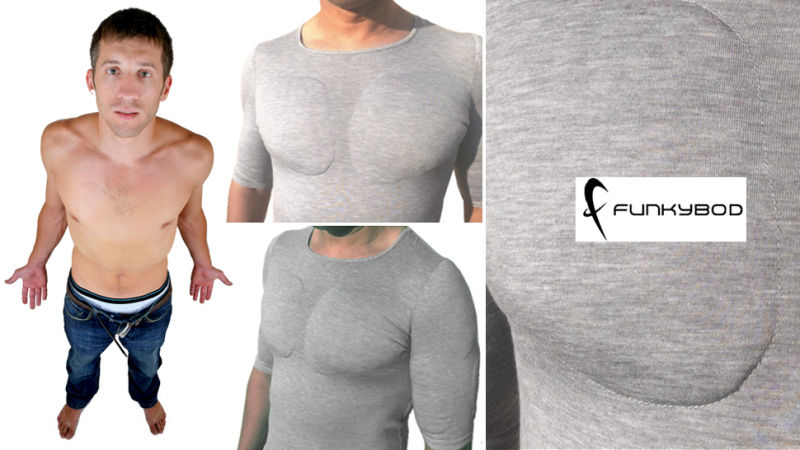 Why Exercise When You Can Buy a $50 Fake-Muscle T-Shirt?