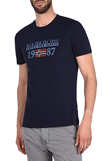 Napapijri Men's Solin Ss T-Shirt: Amazon.co.uk: Clothing