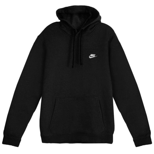 Nike Mens Club Solid Pullover Cotton Hoodie Hooded Sweatshirt