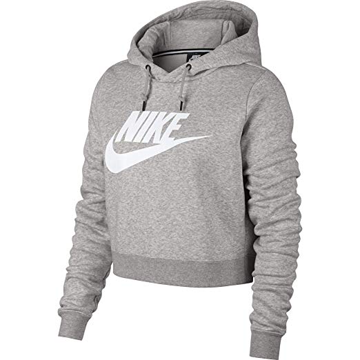 Amazon.com: Nike Womens Rally Hoodie Crop Top Sweatshirt: Sports
