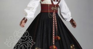 National dress(bunad) from Norway. This one is called