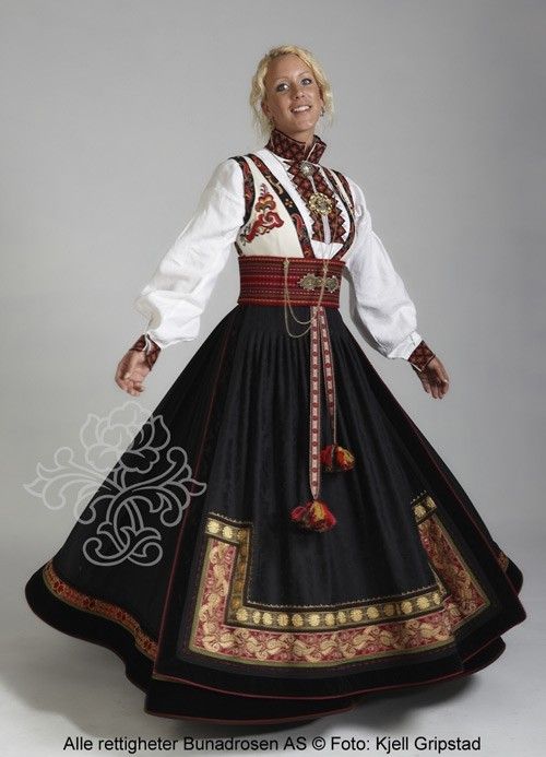 National dress(bunad) from Norway. This one is called