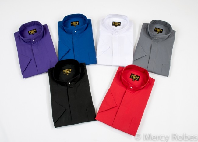 SALE - 4 PACK SHORT SLEEVES FULL COLLAR SHIRTS ONLY $99.99 - MENS