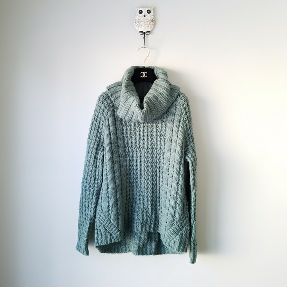 opus Sweaters | Chunky Turtleneck Green Sweater Wool Alpaca | Poshmark