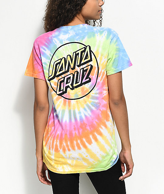 Santa Cruz Opus Dot Eternity Tie Dye T-Shirt | Zumiez