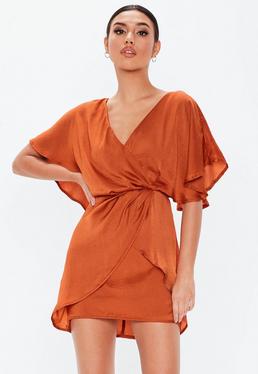 Orange Dresses | Burnt Orange & Rust Dresses - Missguided