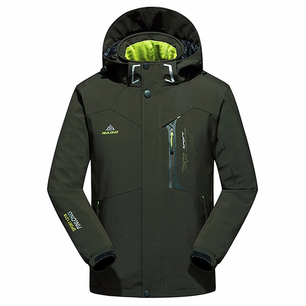 Waterproof Windproof Thick Warm Men Hooded Padded Professional