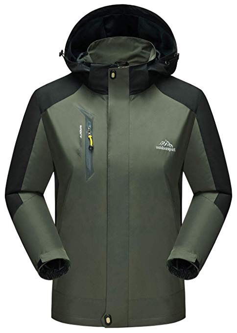 Amazon.com: Rdruko Men's Outdoor Jackets Hooded Waterproof