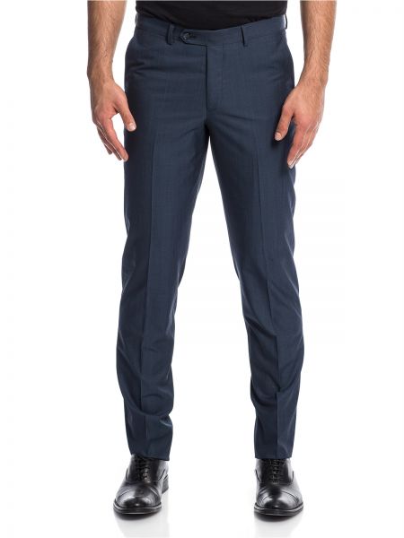 Pierre Cardin Blue Slim Fit Trousers Pant For Men | Souq - UAE