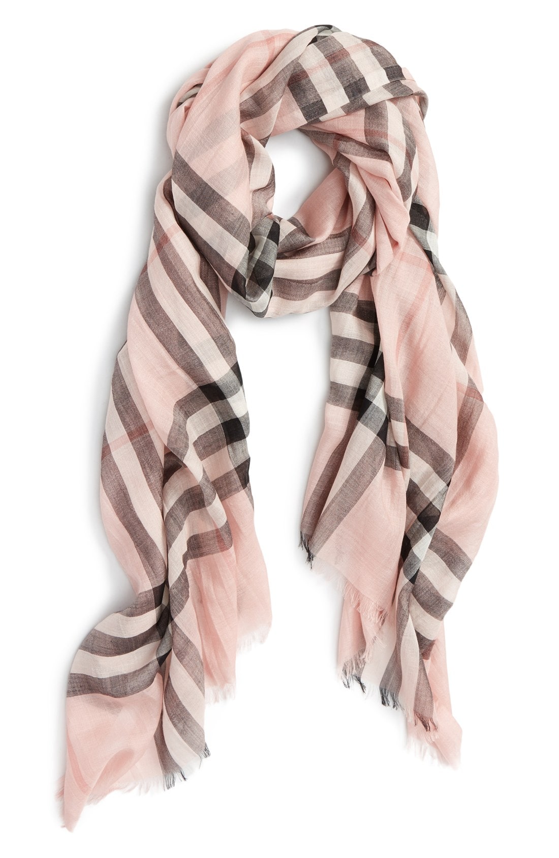 With the scarf in pink simple outfits beautify feminine
