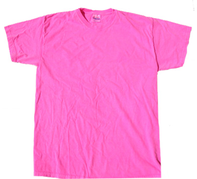 Neon Pink Bright Colorful Youth Kids Unisex T-Shirt Tee Shirt - Neon