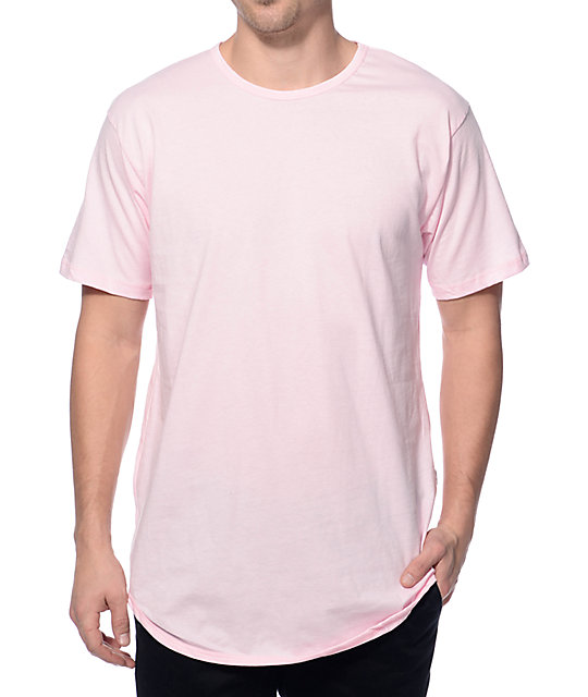 EPTM. Elongated Light Pink Long T-Shirt | Zumiez