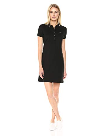 Lacoste Women's Stretch Cotton Short Sleeve Mini Piqué Polo Dress at
