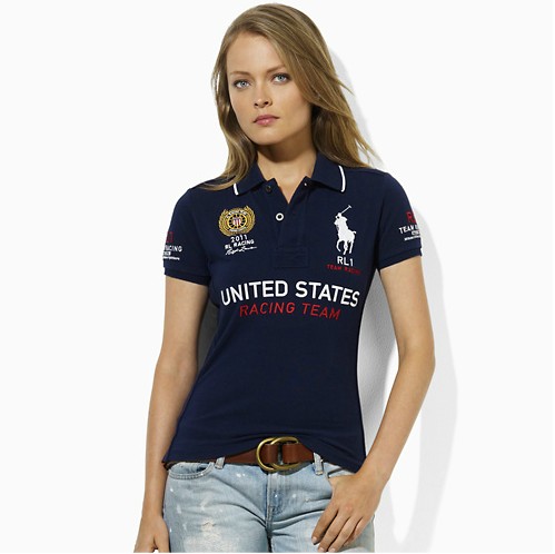 Ralph Lauren-Women's-Women racing polo Sale Online, 100% Quality