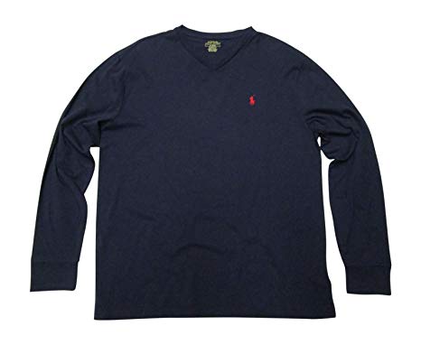 Polo Ralph Lauren Men's V-Neck Long Sleeve T-Shirt Classic Fit