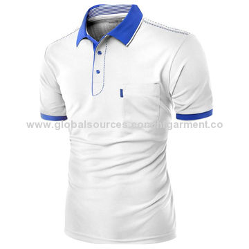 China 100% polyester fashion design,men's polo shirts,chest pockets