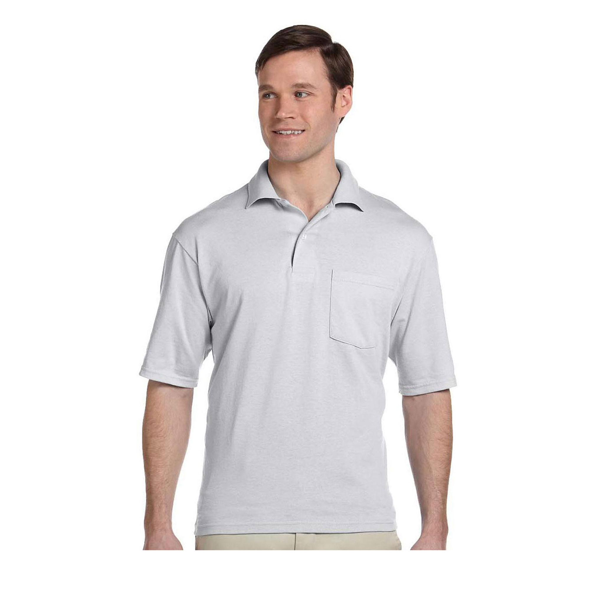 JERZEES - Jerzees Men's Five Point Left Chest Pocket Polo Shirt