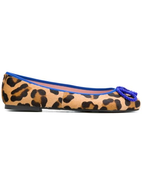 Pretty Ballerinas leopard print ballerina pumps $215 - Buy Online