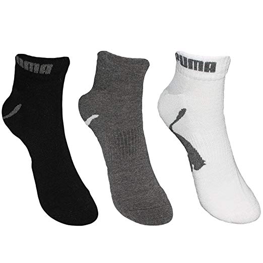 Amazon.com: Puma Socks Men's Quarter Cut Socks (Pack of 6) (Black