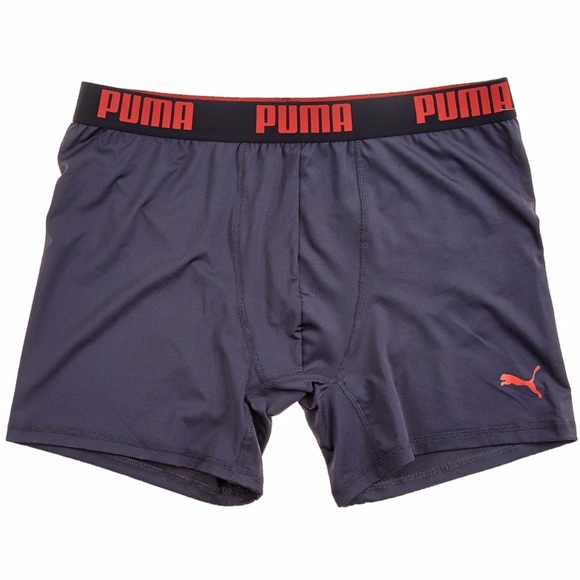 Puma Underwear & Socks | Mens Logo Waist Boxer Briefs Grayredblack