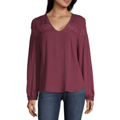 Blouses Purple Tops for Women - JCPenney