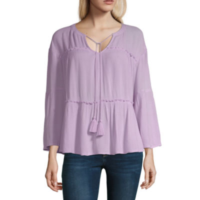 Blouses Purple Tops for Women - JCPenney