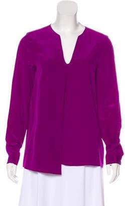 Long Sleeve Purple Blouse - ShopStyle