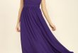 Purple Maxi Dress - Strapless Dress - Bridesmaid Dress - Gown - $84.00