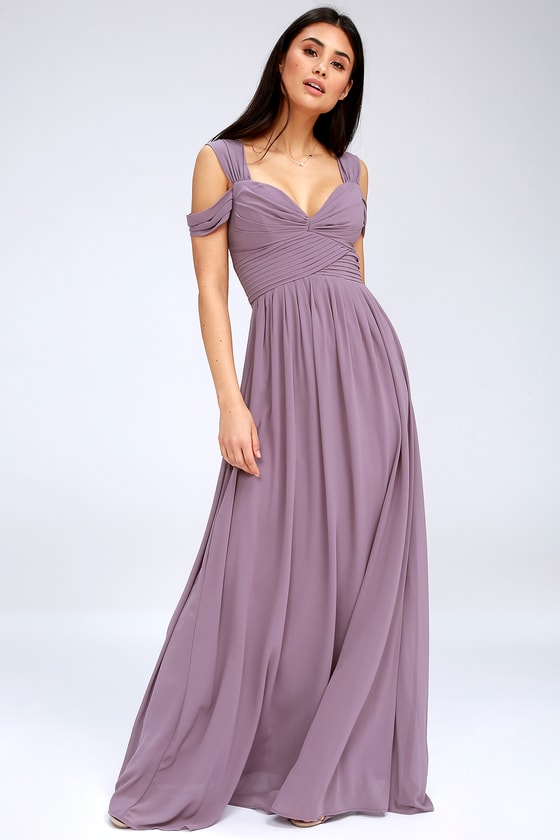 Lovely Dusty Purple Dress - Maxi Dress - Bridesmaid Dress
