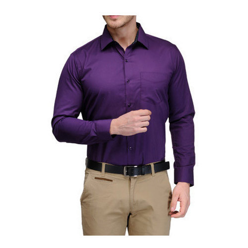 Purple Mens Plain Shirt, Rs 190 /piece, Cotblend Enterprises | ID